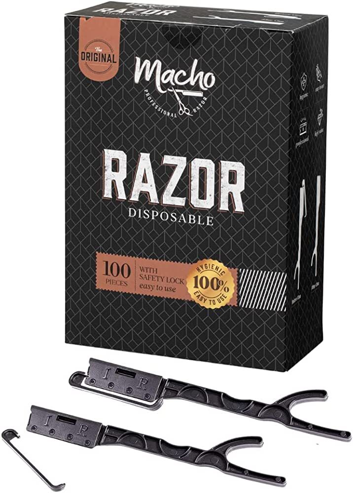 12-200100 BETTER BARBER MACHO 100 PCS FULLY DISPOSABLE RAZORS